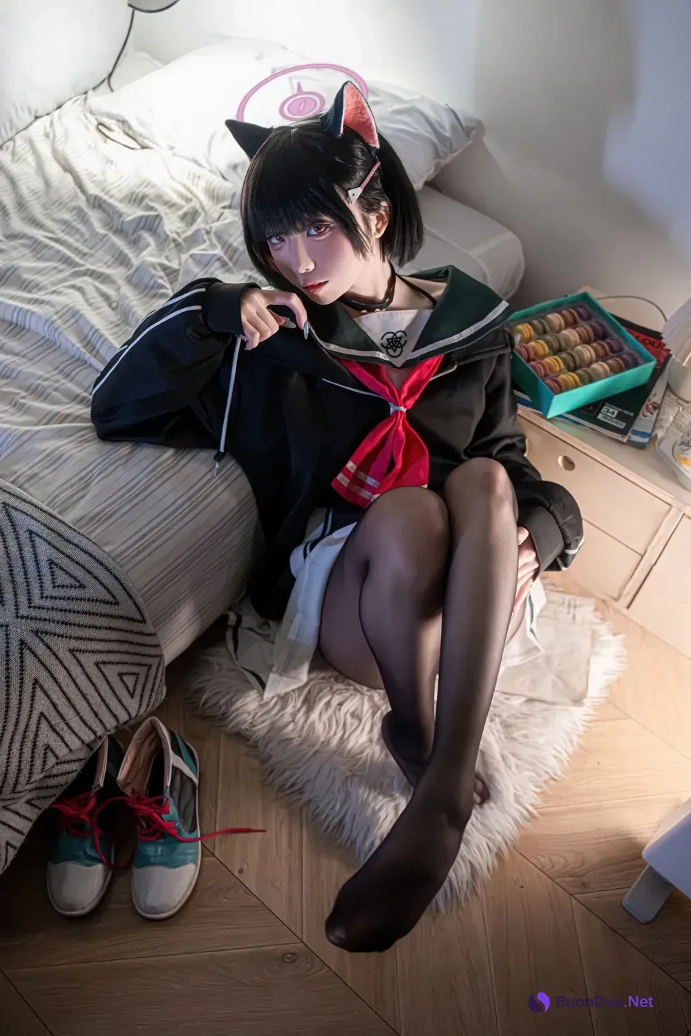 Cosplay 纸悦Etsu_ko – 蔚蓝档案 杏山和纱 - 照片 4