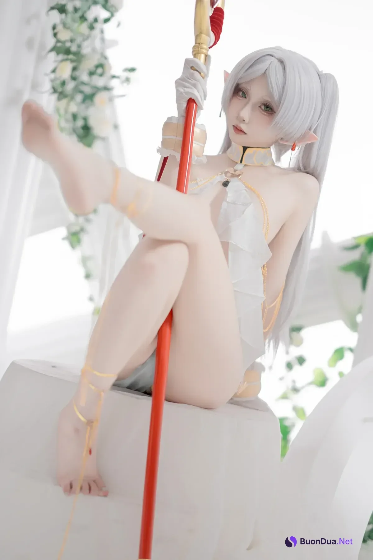Cosplay 纸悦Etsu_ko – 葬送的芙莉莲 芙莉莲 舞娘 - Photo 20