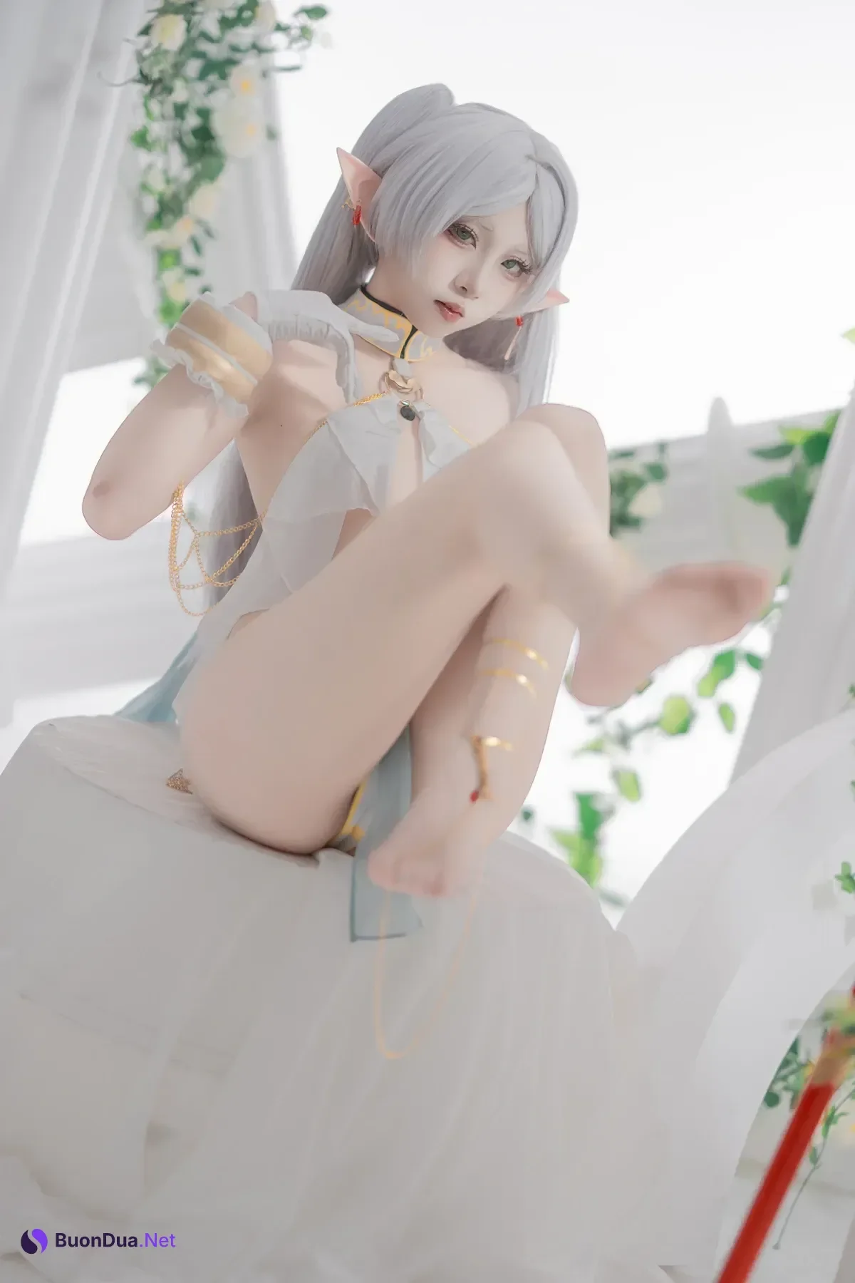 Cosplay 纸悦Etsu_ko – 葬送的芙莉莲 芙莉莲 舞娘 - Photo 3