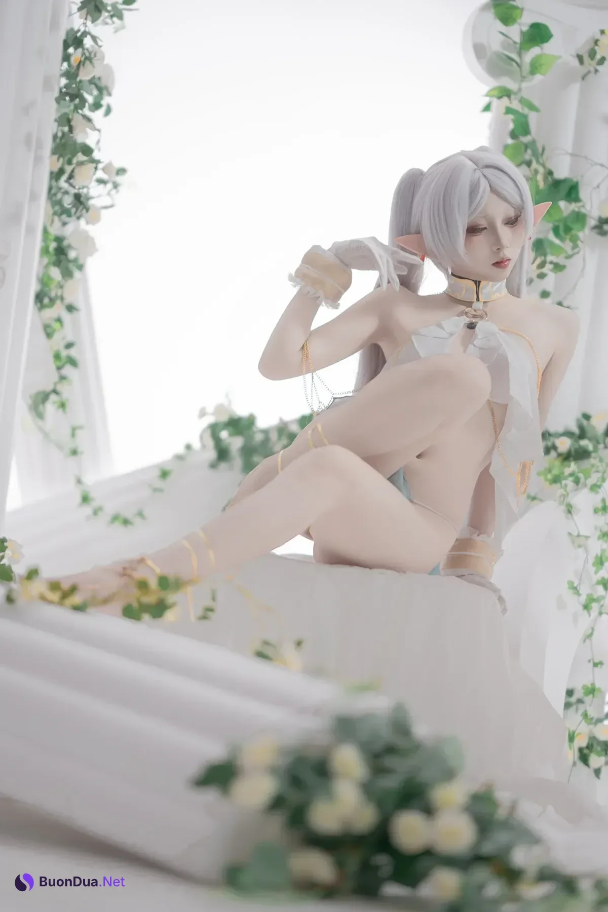 Cosplay 纸悦Etsu_ko – 葬送的芙莉莲 芙莉莲 舞娘 - Photo 4