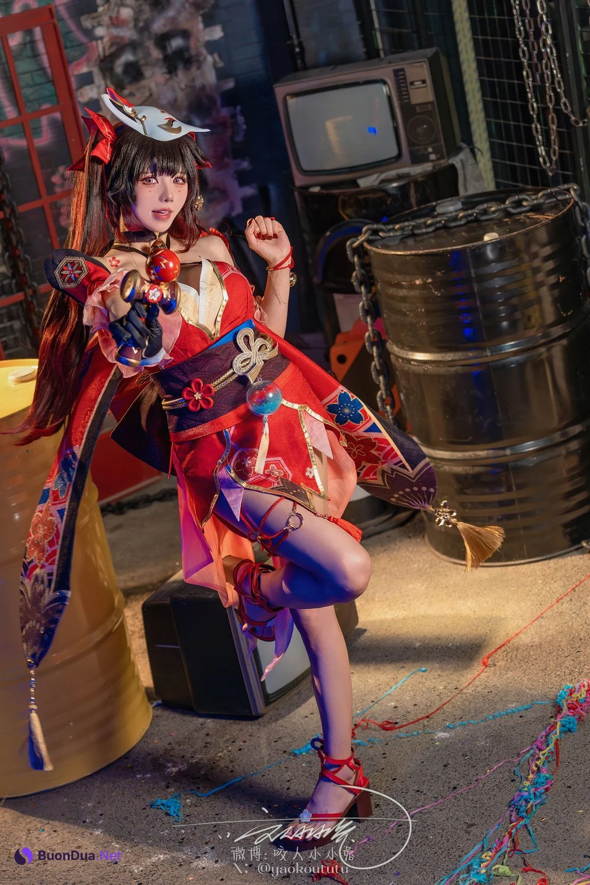 Cosplay 黏黏团子兔 星穹铁道-花火 - Photo 13