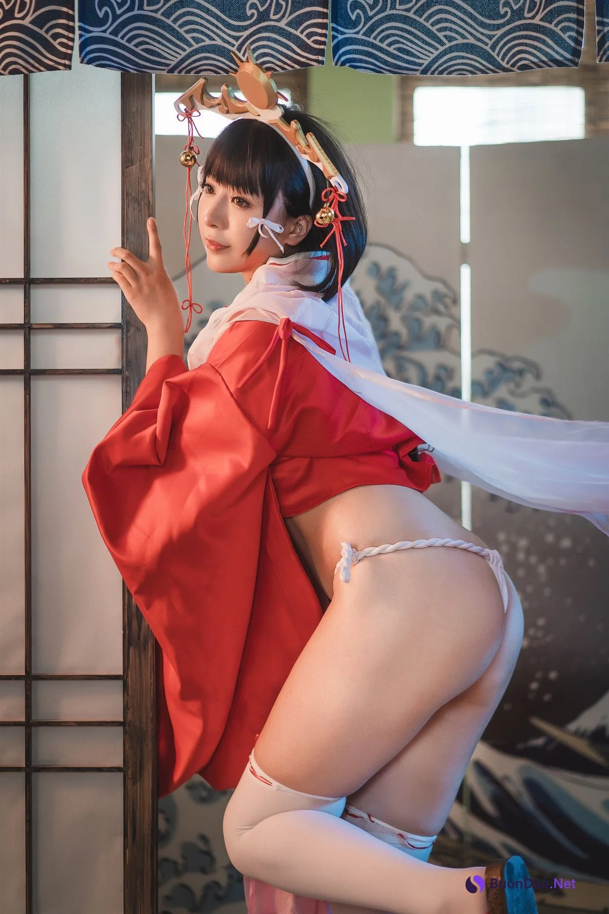 Cosplay 小容仔咕咕咕 黑兽巫女辉夜 - Photo 10