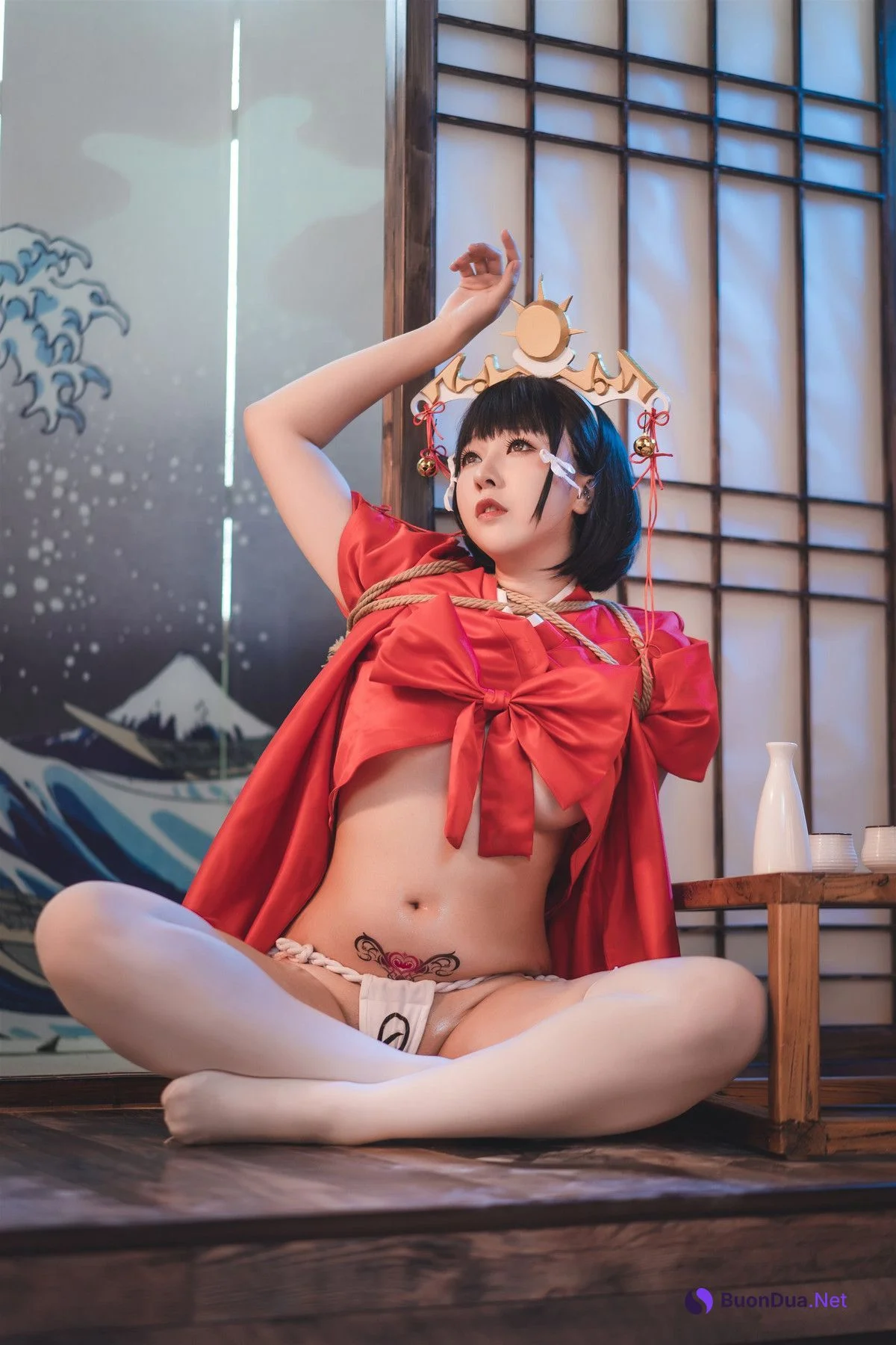 Cosplay 小容仔咕咕咕 黑兽巫女辉夜 - Photo 18