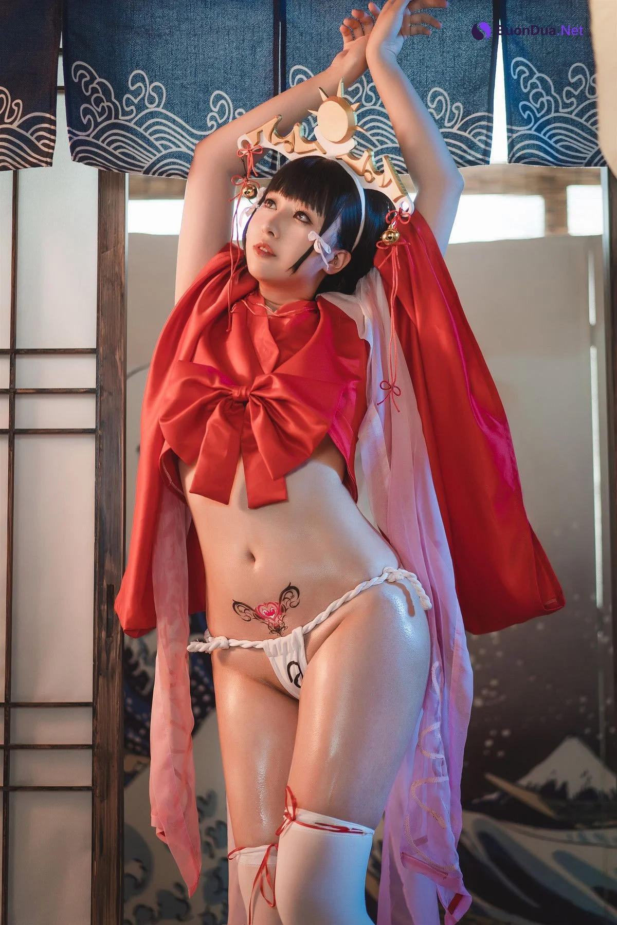 Cosplay 小容仔咕咕咕 黑兽巫女辉夜 - Photo 4