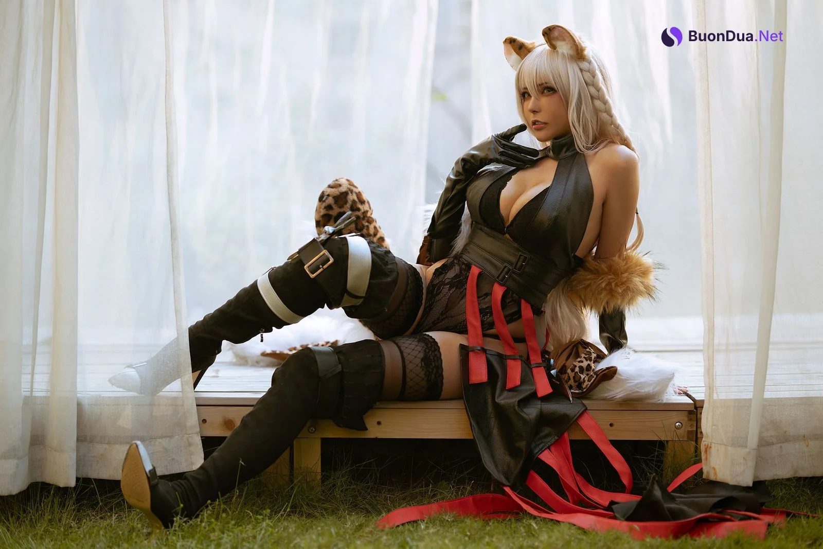 秋和柯基 Cosplay 莎拉 伊甸园的骄傲 - Photo 5