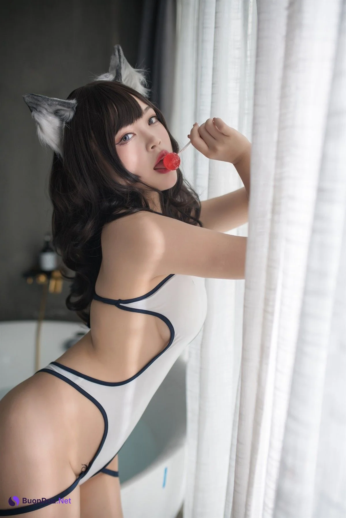 萌系小姐姐 Cosplay 白烨 室内 - Photo 3