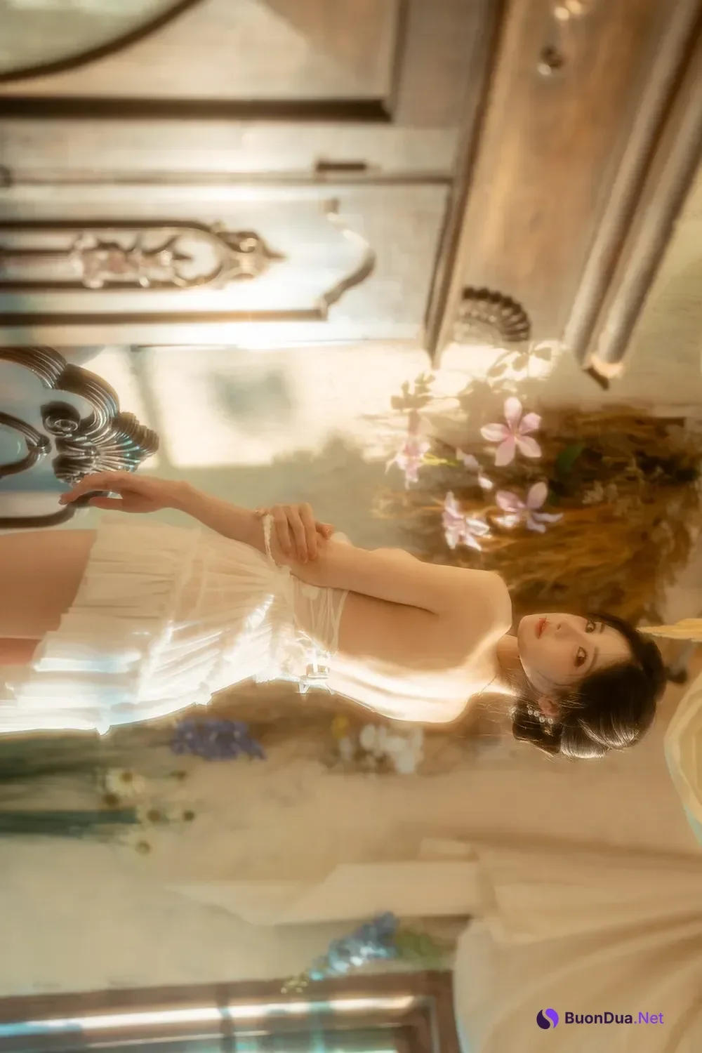 Cosplay 橙子喵酱 – 会员花絮 橙子小白裙 - Photo 11