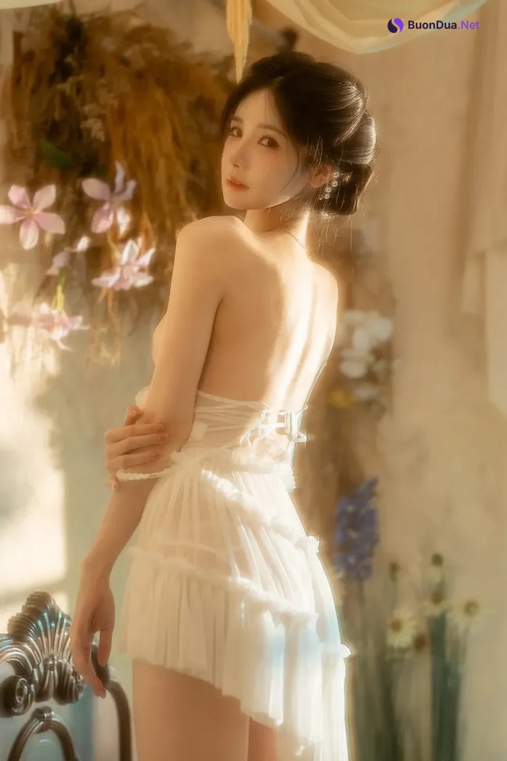 Cosplay 橙子喵酱 – 会员花絮 橙子小白裙 - Photo 12