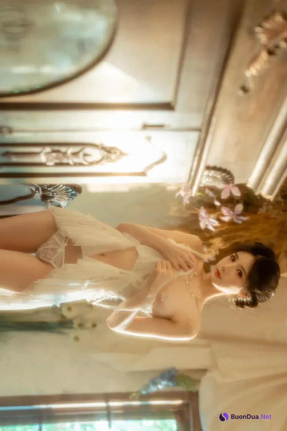 Cosplay 橙子喵酱 – 会员花絮 橙子小白裙 - Photo 6