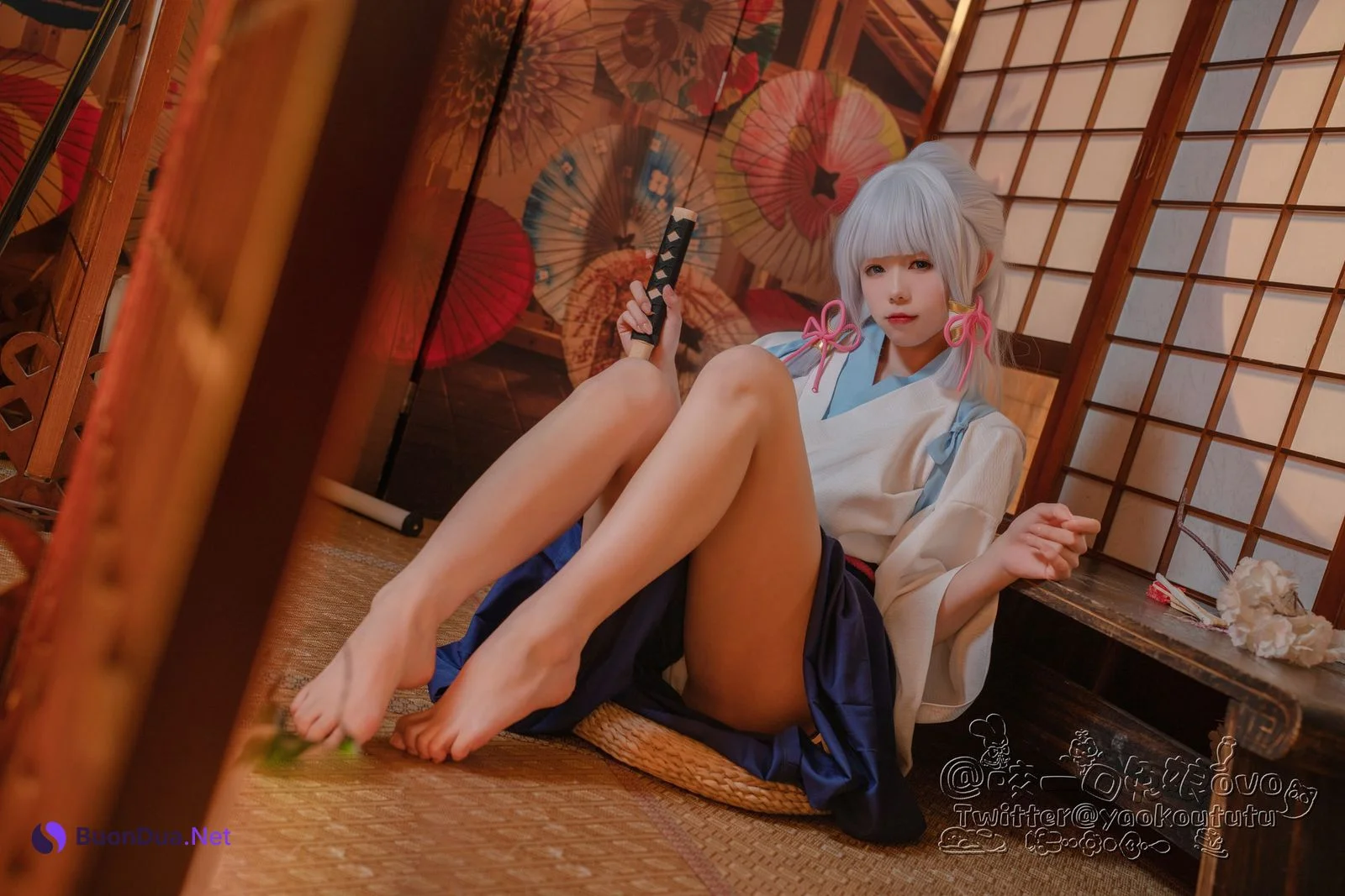 Cosplay 黏黏团子兔 绫华的小憩 - Photo 14