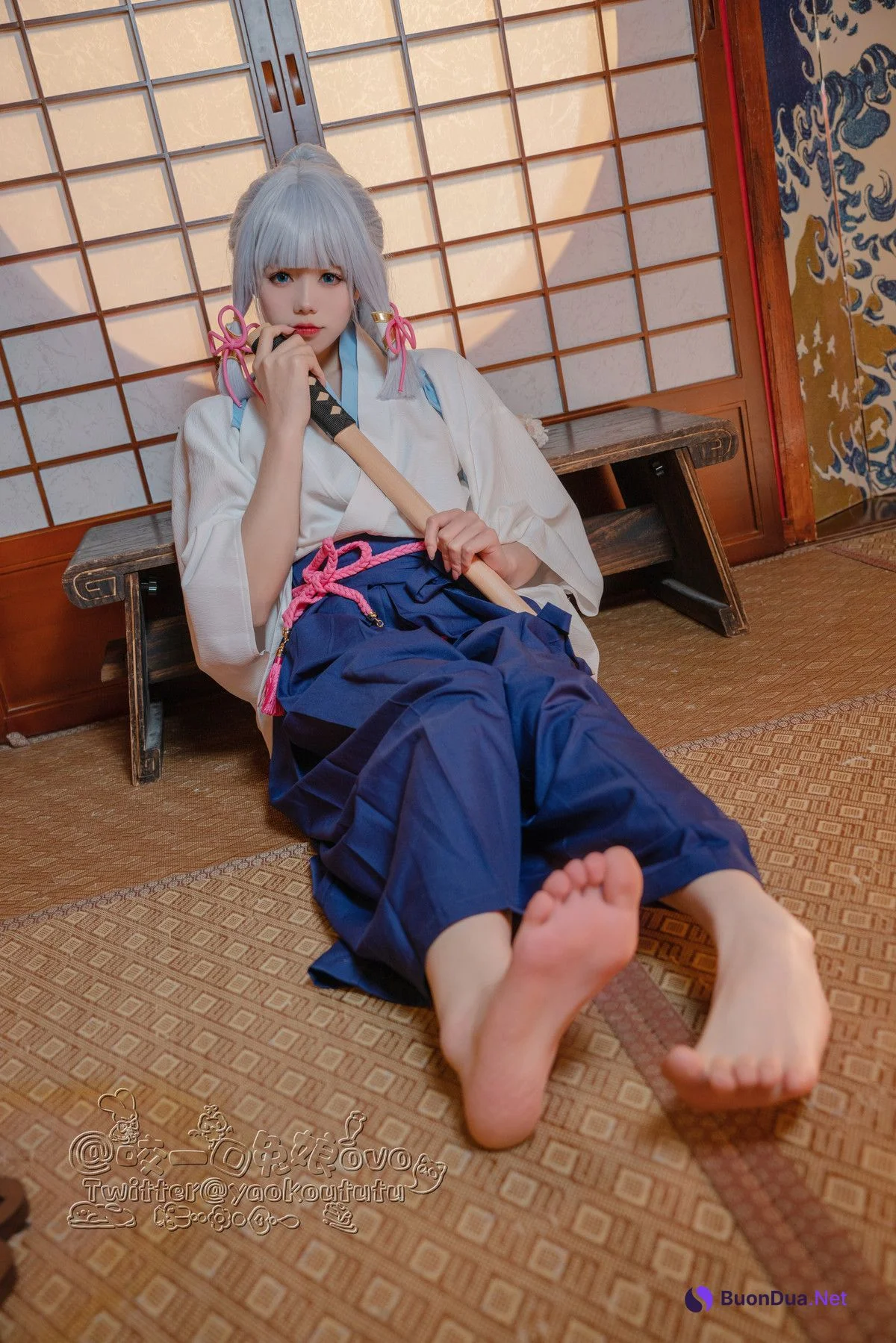 Cosplay 黏黏团子兔 绫华的小憩 - Photo 2