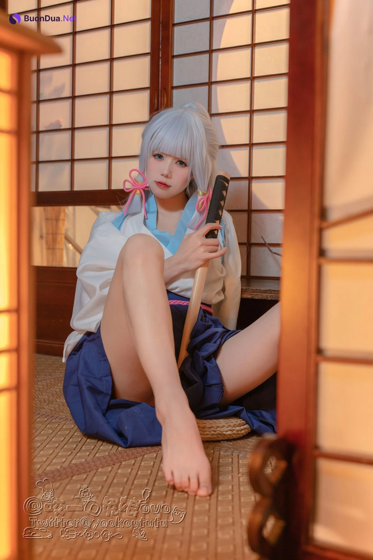 Cosplay 黏黏团子兔 绫华的小憩 - Photo 20