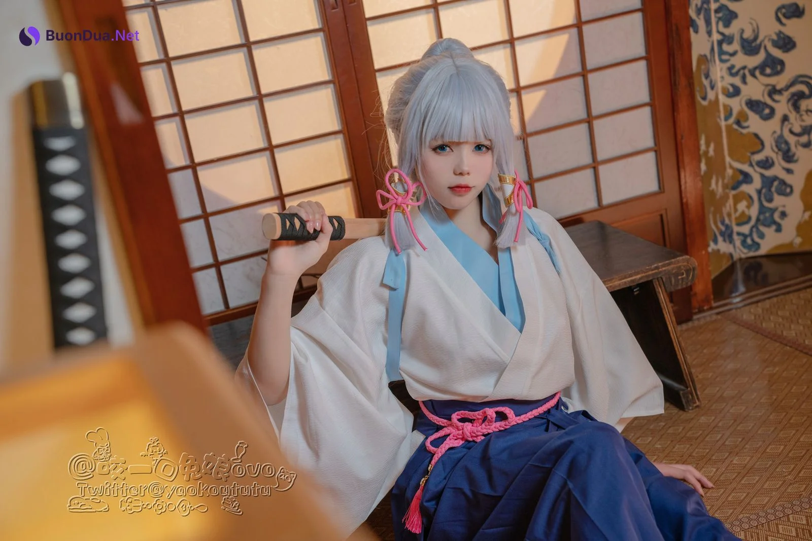 Cosplay 黏黏团子兔 绫华的小憩 - Photo 3