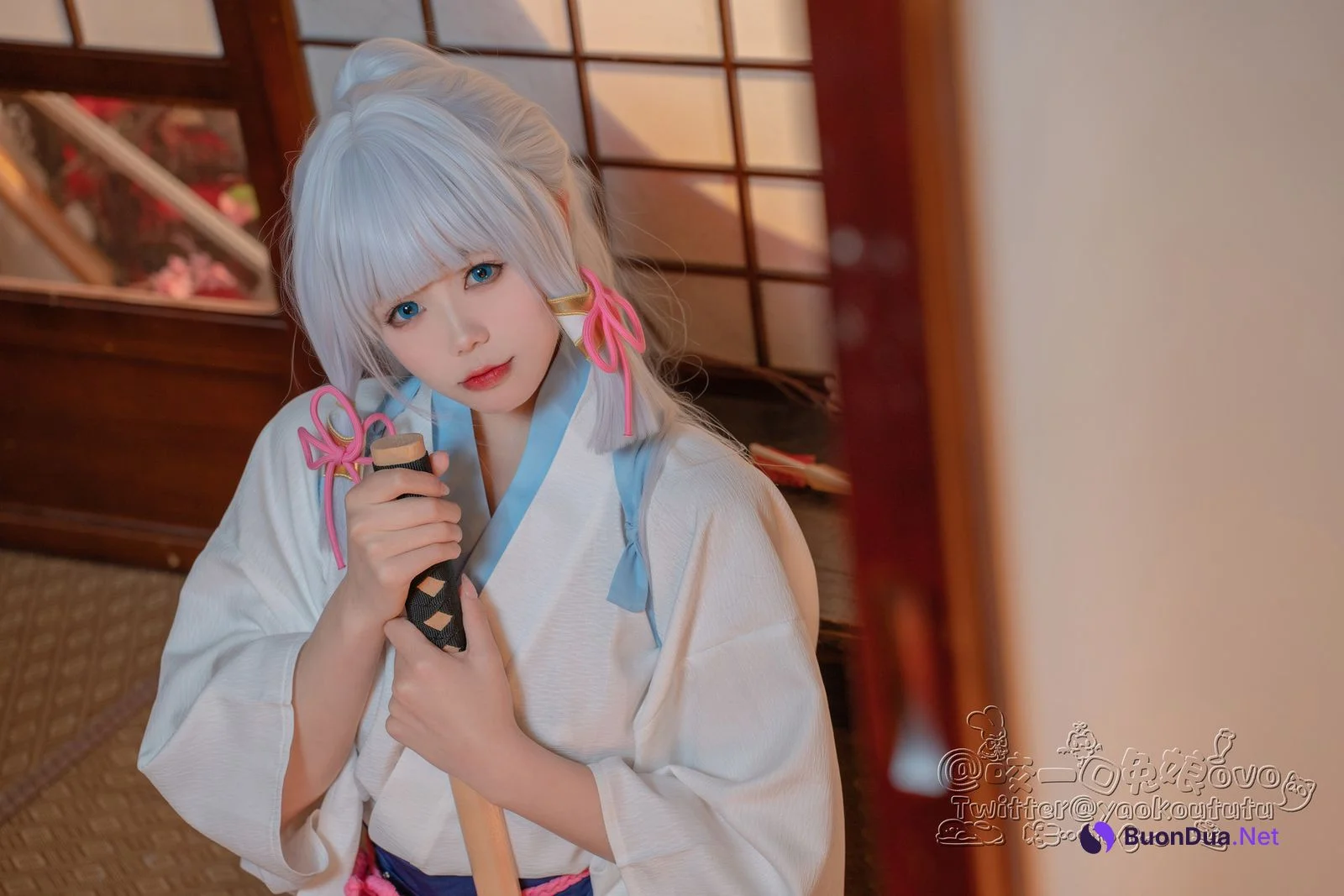 Cosplay 黏黏团子兔 绫华的小憩 - Photo 6