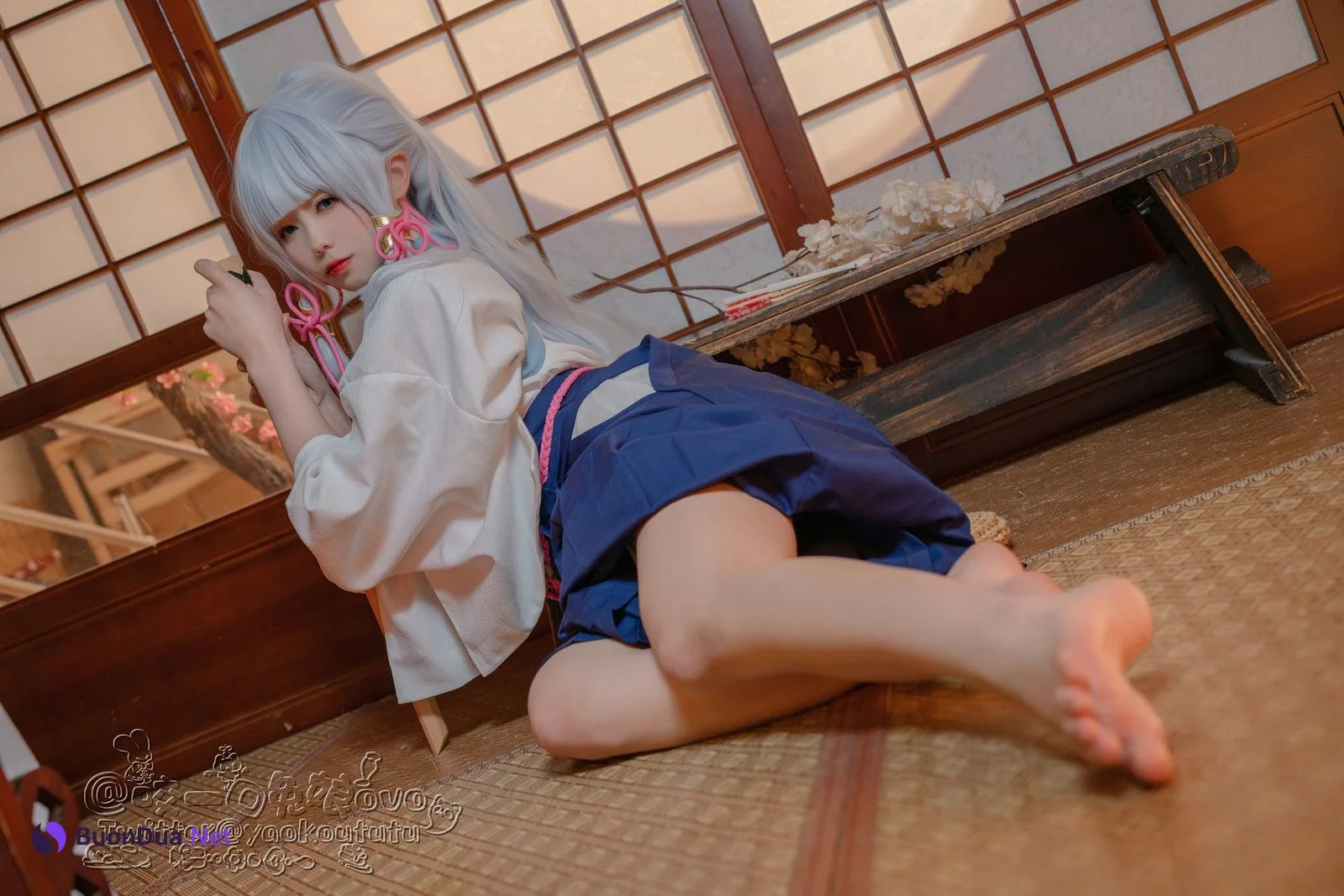 Cosplay 黏黏团子兔 绫华的小憩 - Photo 8