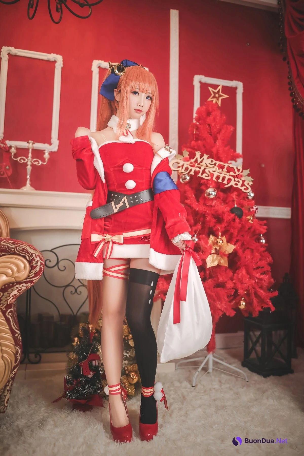 Cosplay 面饼仙儿 FAL圣诞 - Photo 11