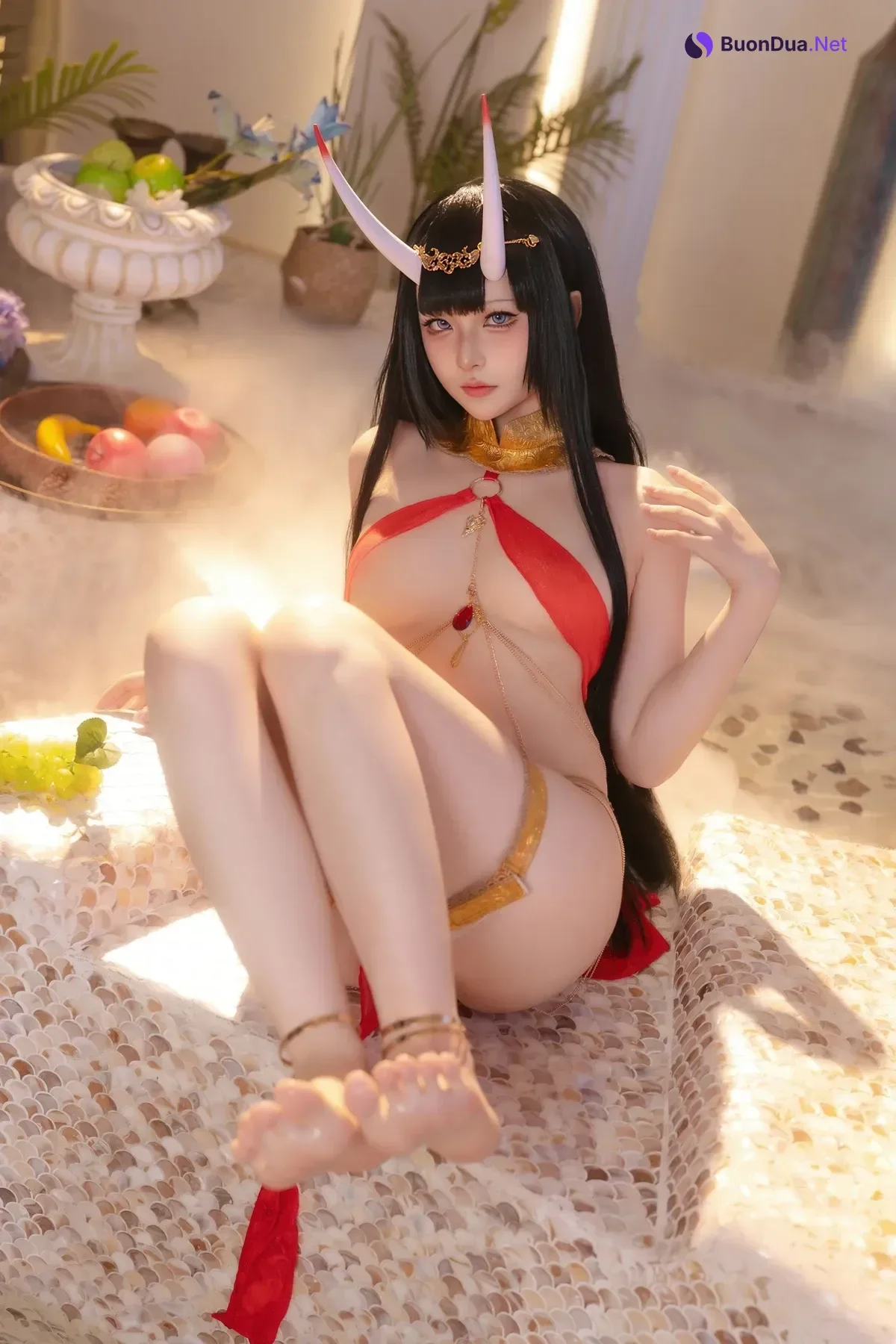 Cosplay 屿鱼 – 碧蓝航线 能代 赤纱浴影 - Photo 11