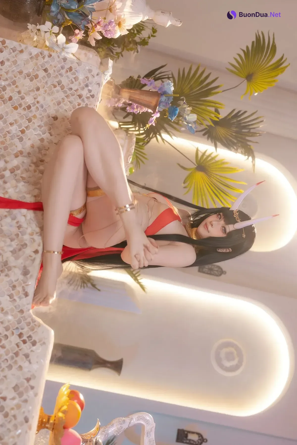 Cosplay 屿鱼 – 碧蓝航线 能代 赤纱浴影 - Photo 15