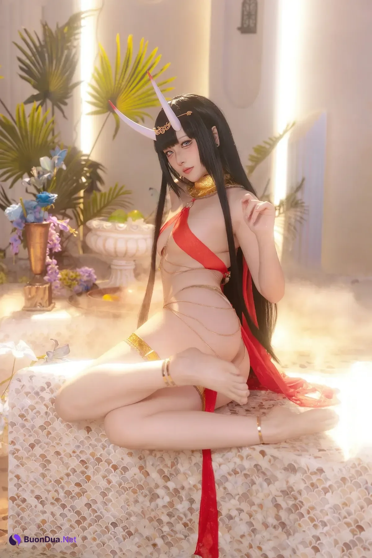 Cosplay 屿鱼 – 碧蓝航线 能代 赤纱浴影 - Photo 16
