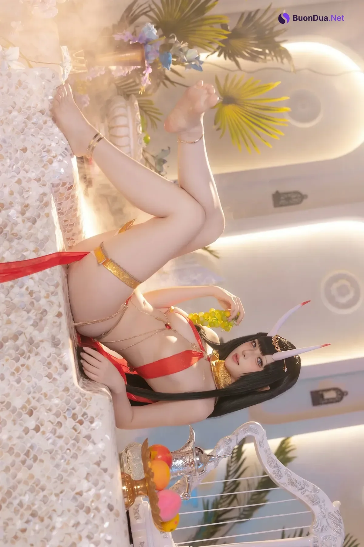 Cosplay 屿鱼 – 碧蓝航线 能代 赤纱浴影 - Photo 6