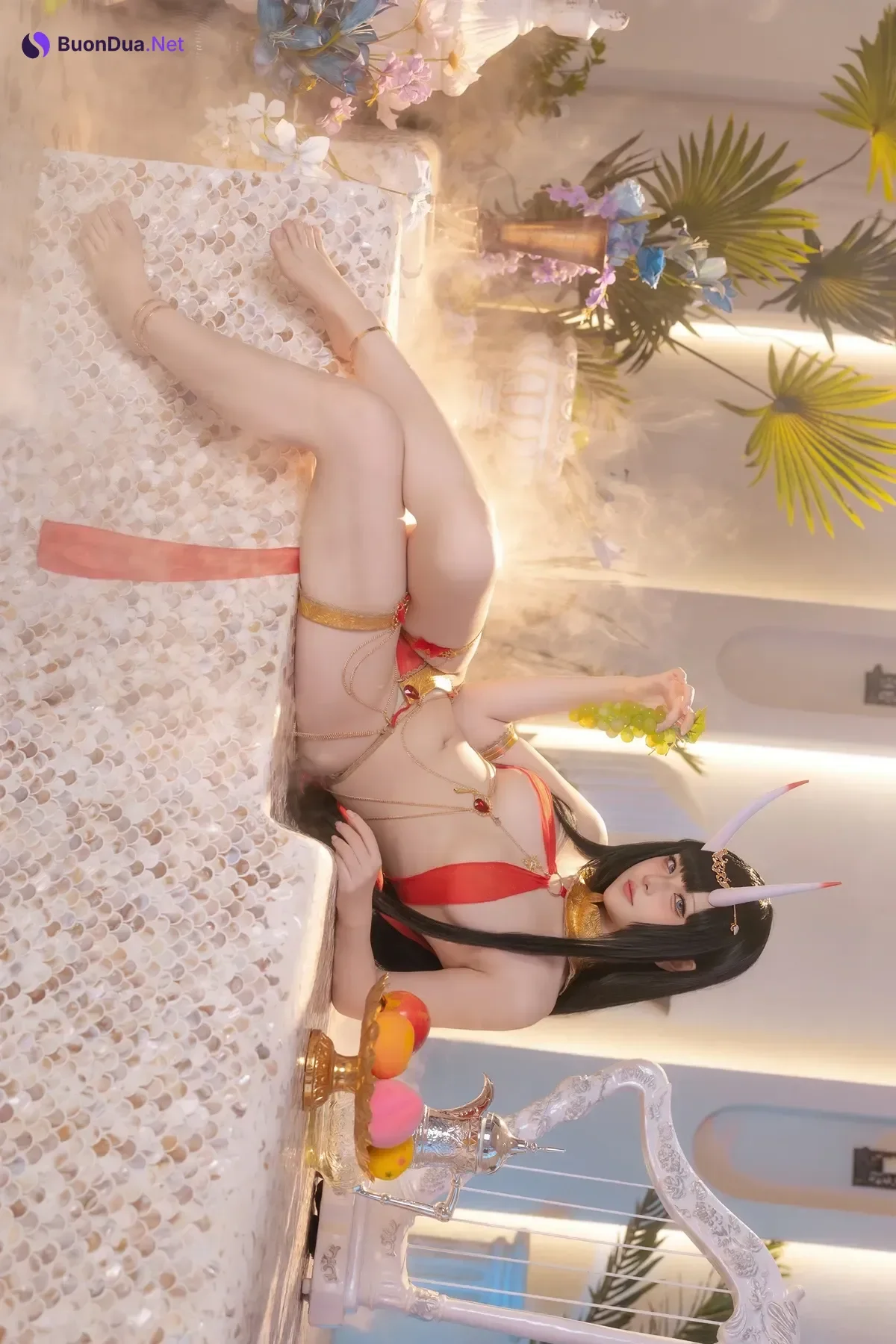 Cosplay 屿鱼 – 碧蓝航线 能代 赤纱浴影 - Photo 7