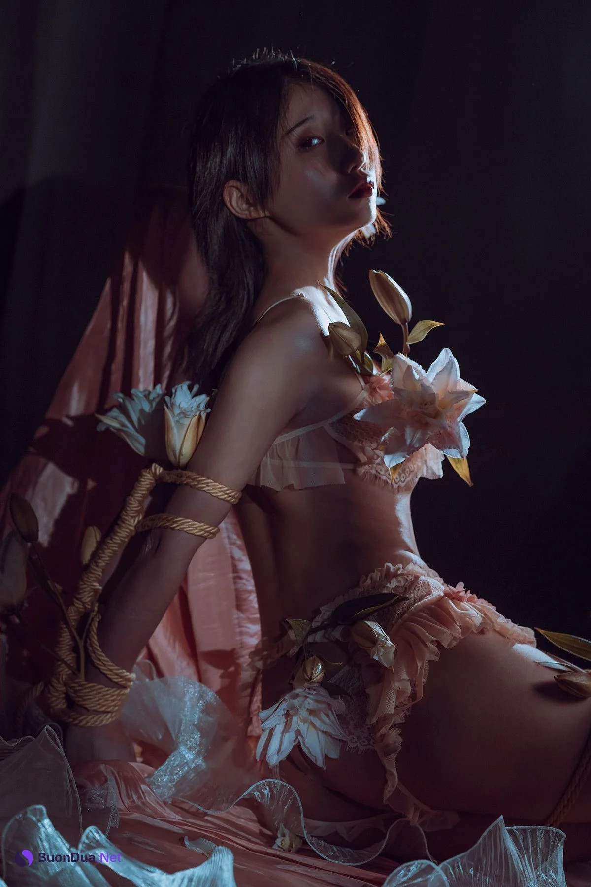 云溪溪 Cosplay 花与绳 Flower and Rope - Photo 19