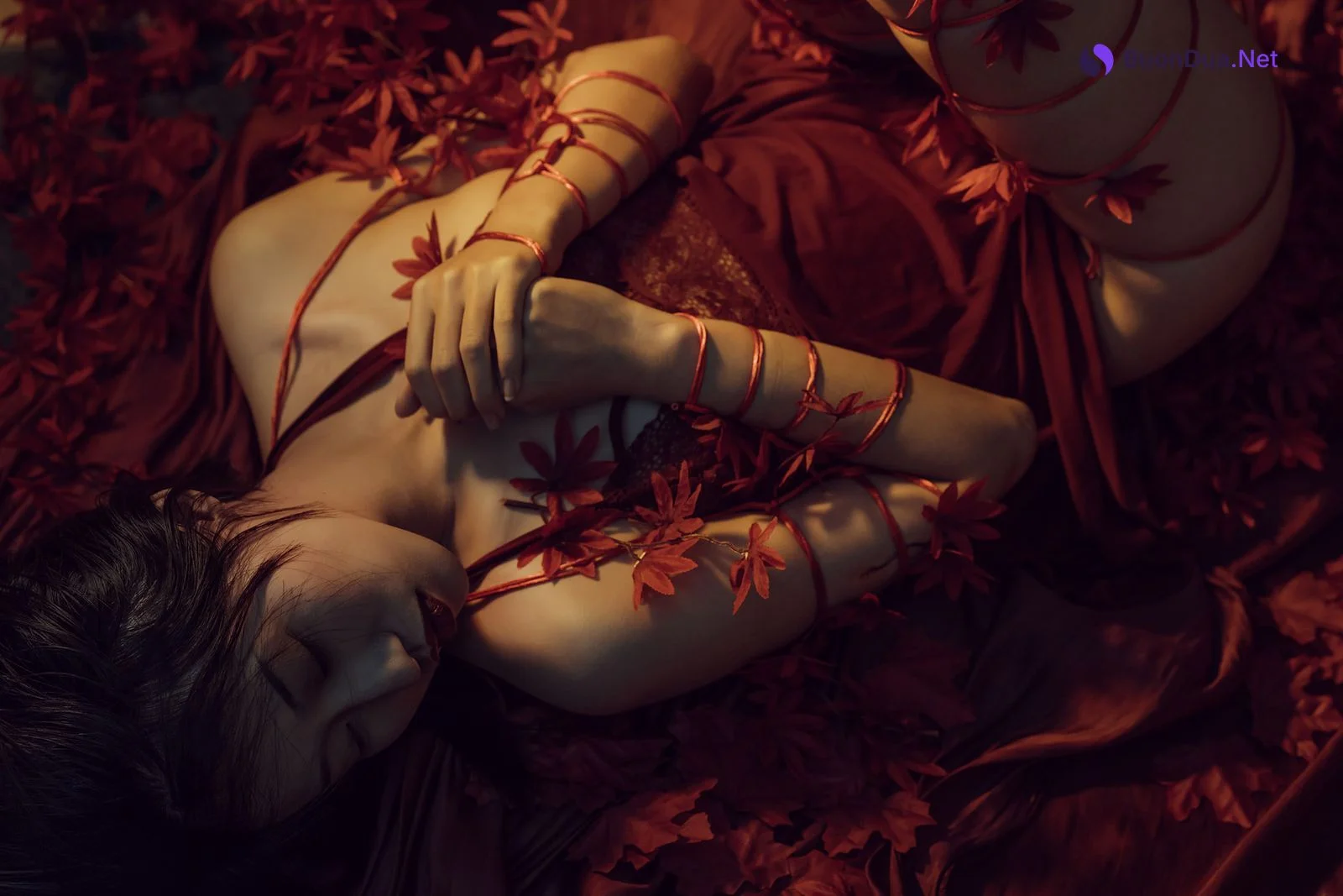 云溪溪 Cosplay 花与绳 Flower and Rope - Photo 3