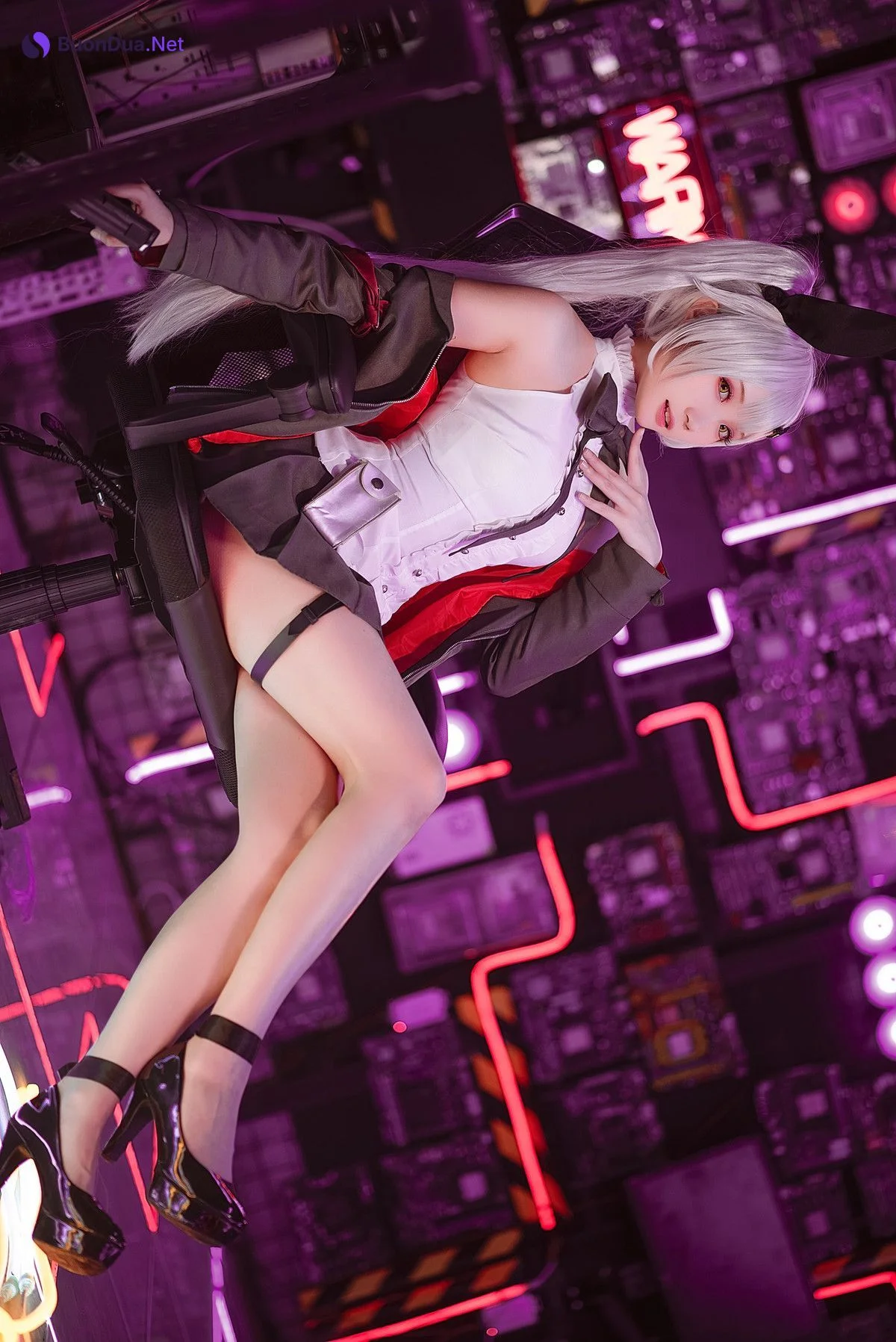 Cosplay 瓜希酱 少女前线 FN-57 Five-seveN - Photo 10