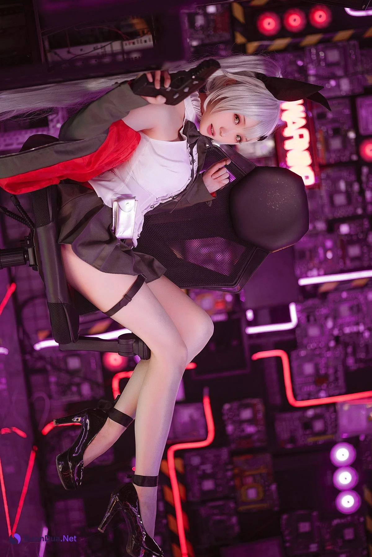 Cosplay 瓜希酱 少女前线 FN-57 Five-seveN - Photo 11