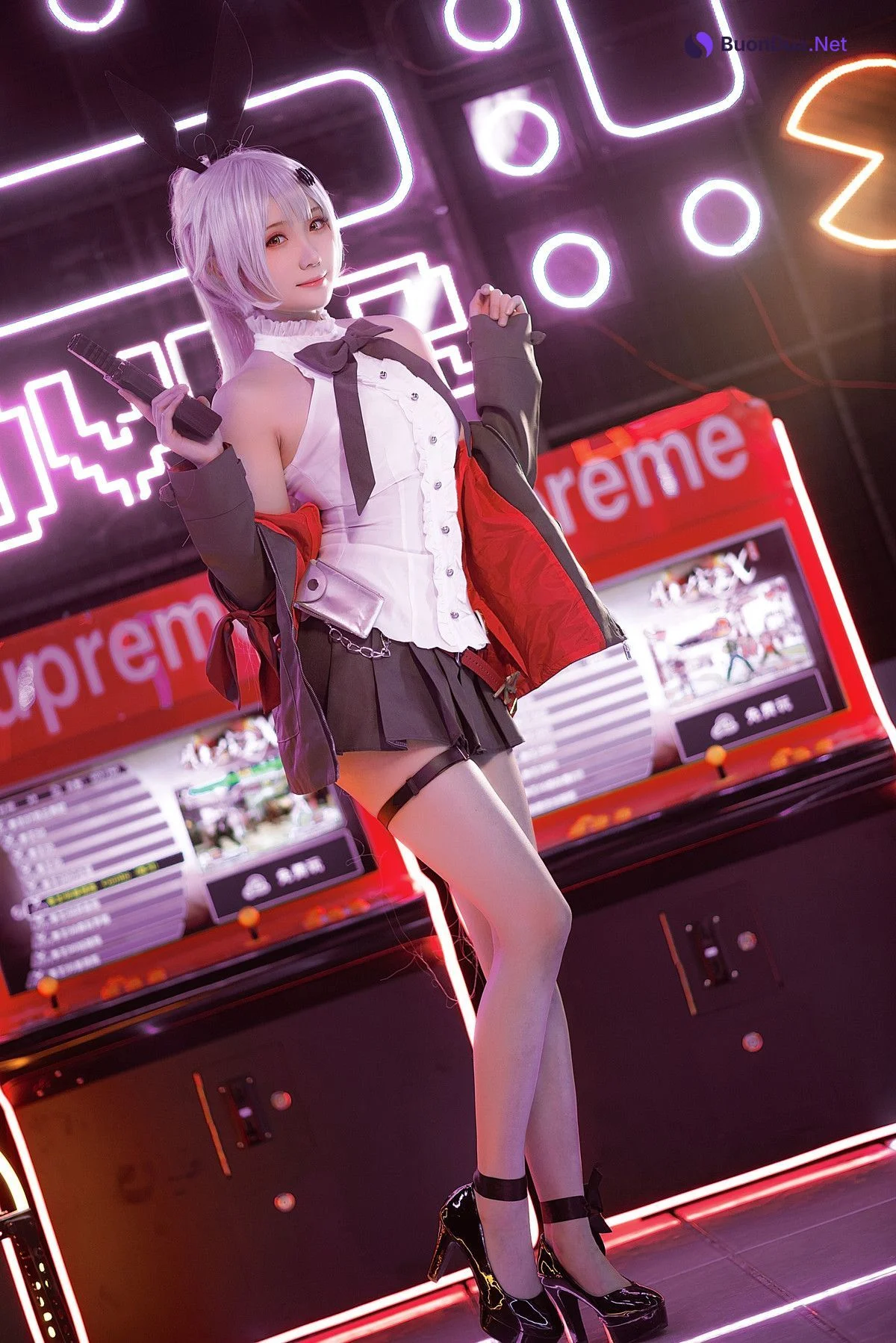 Cosplay 瓜希酱 少女前线 FN-57 Five-seveN - Photo 12
