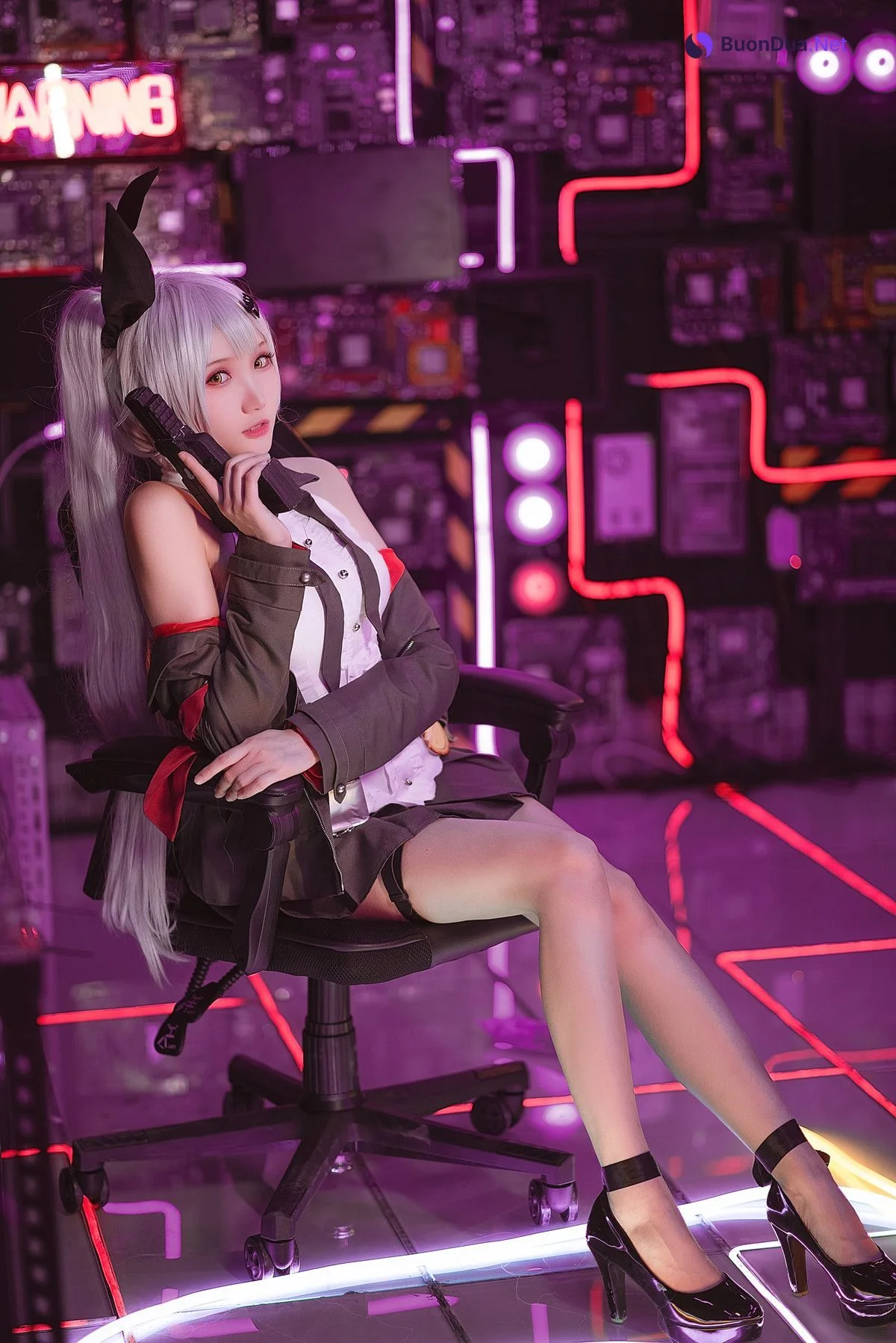 Cosplay 瓜希酱 少女前线 FN-57 Five-seveN - Photo 13