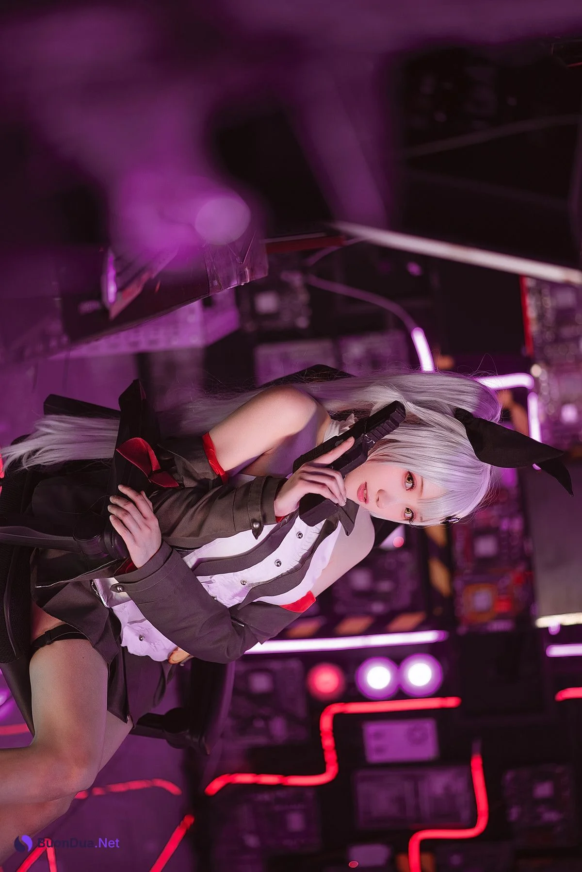 Cosplay 瓜希酱 少女前线 FN-57 Five-seveN - Photo 14