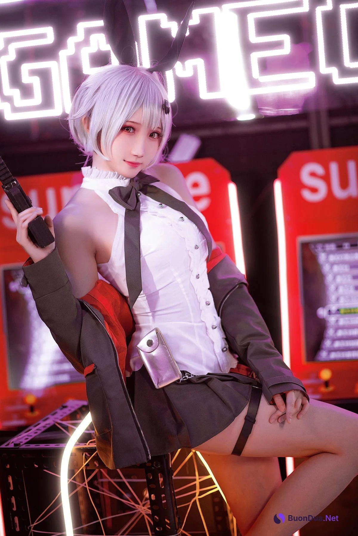 Cosplay 瓜希酱 少女前线 FN-57 Five-seveN - Photo 17
