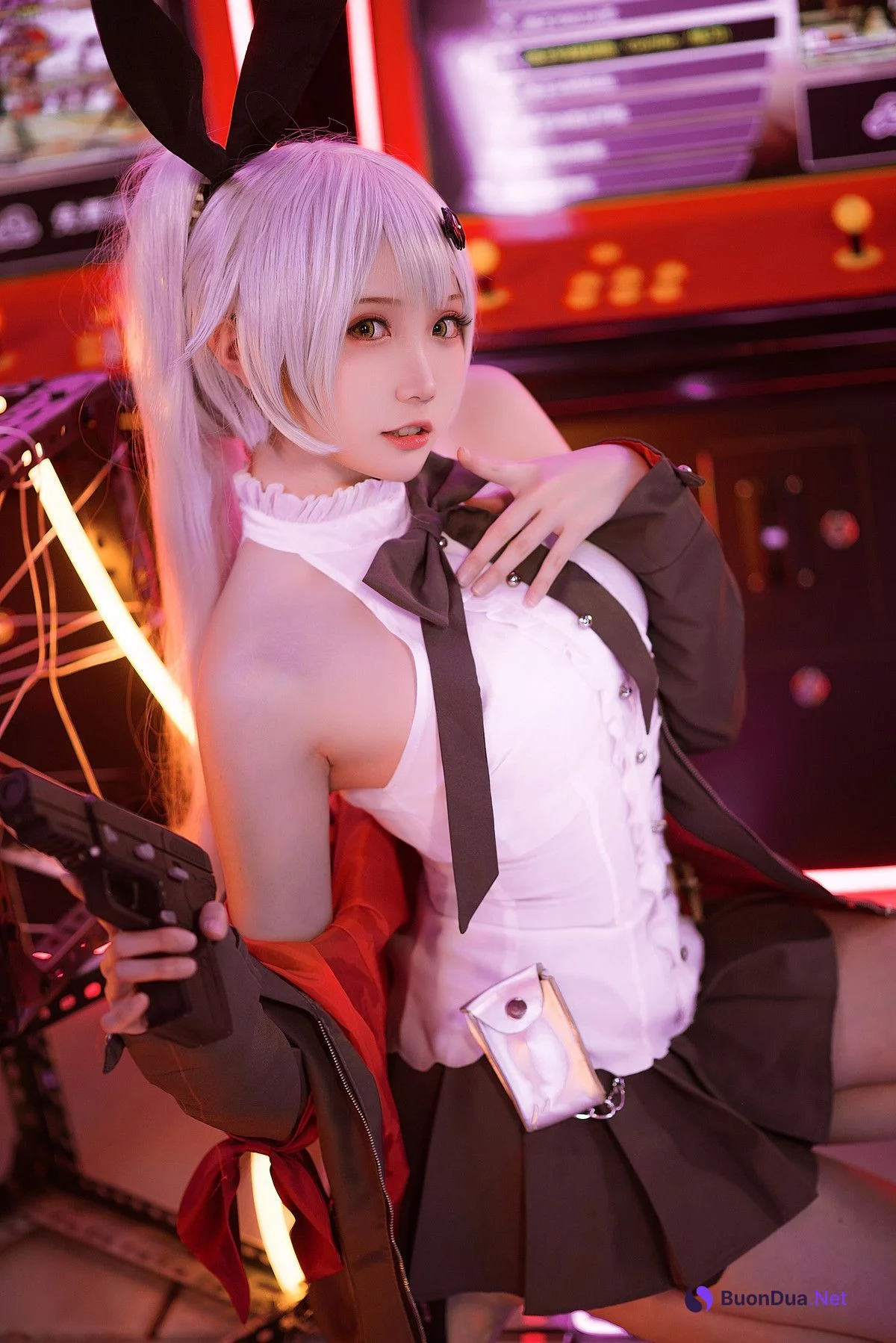 Cosplay 瓜希酱 少女前线 FN-57 Five-seveN - Photo 18