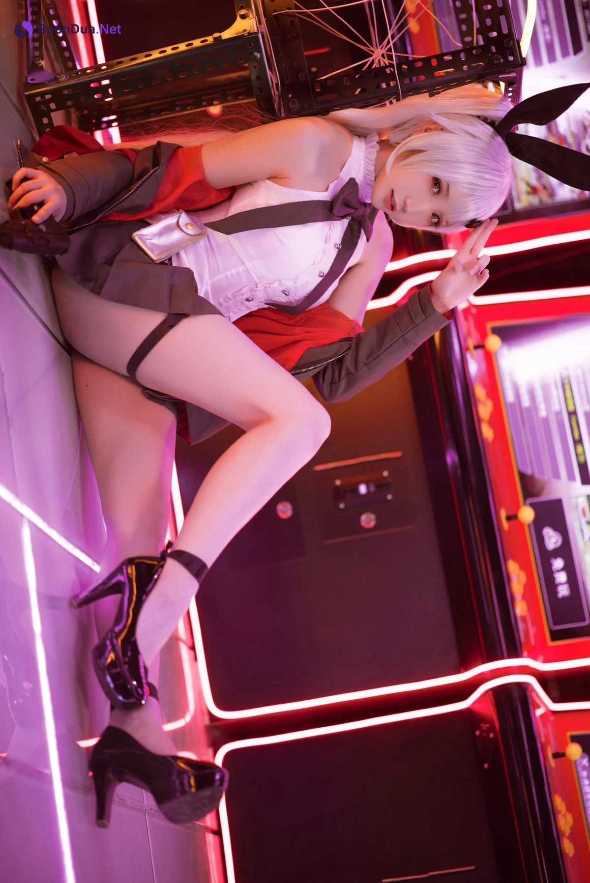 Cosplay 瓜希酱 少女前线 FN-57 Five-seveN - Photo 19