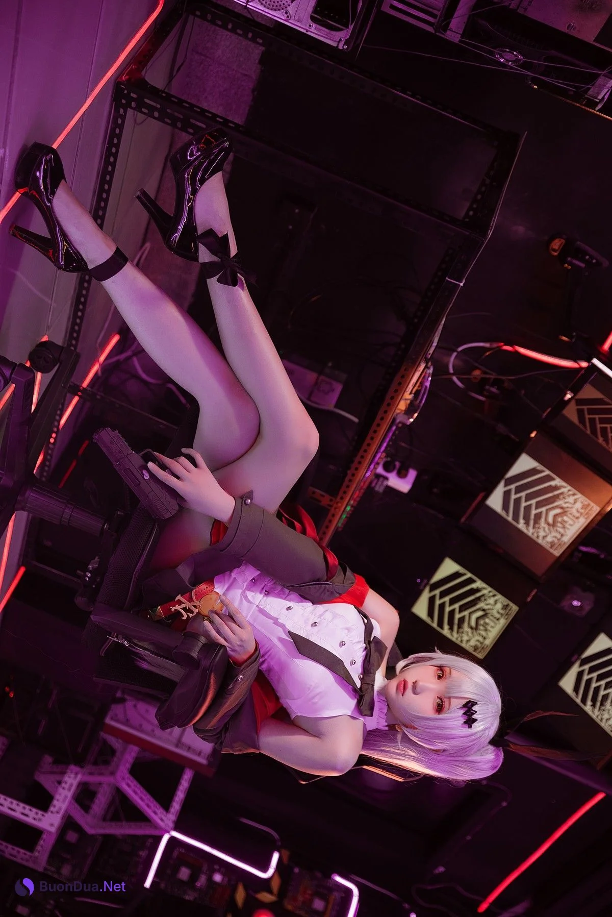 Cosplay 瓜希酱 少女前线 FN-57 Five-seveN - Photo 3
