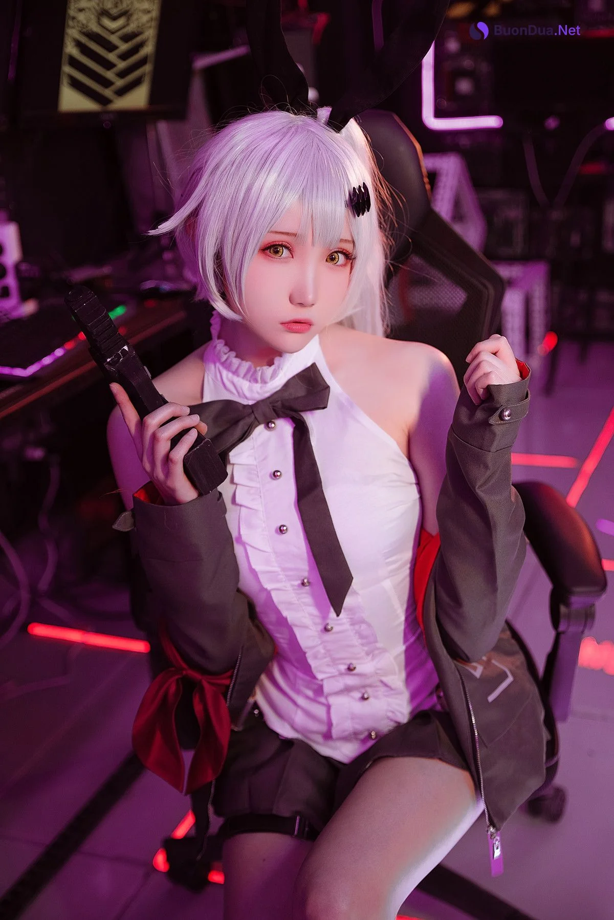 Cosplay 瓜希酱 少女前线 FN-57 Five-seveN - Photo 4