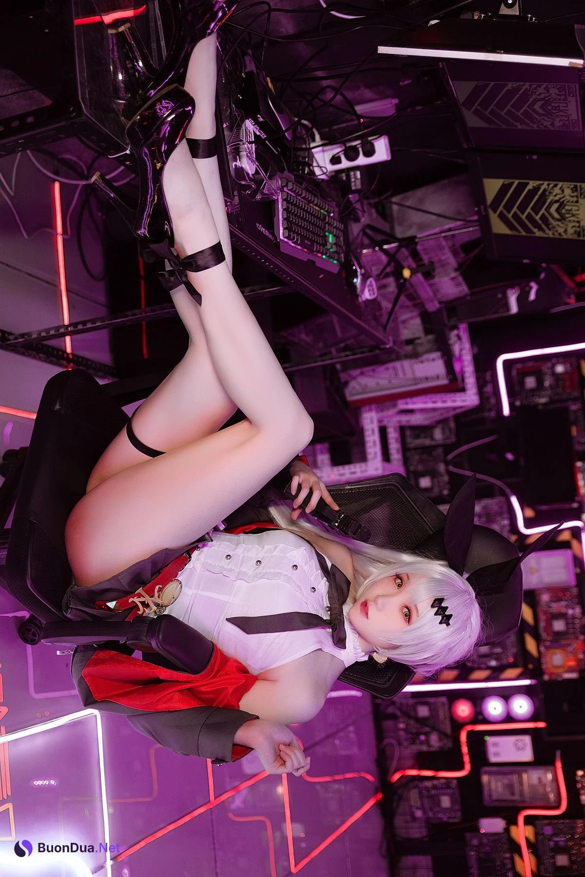 Cosplay 瓜希酱 少女前线 FN-57 Five-seveN - Photo 5