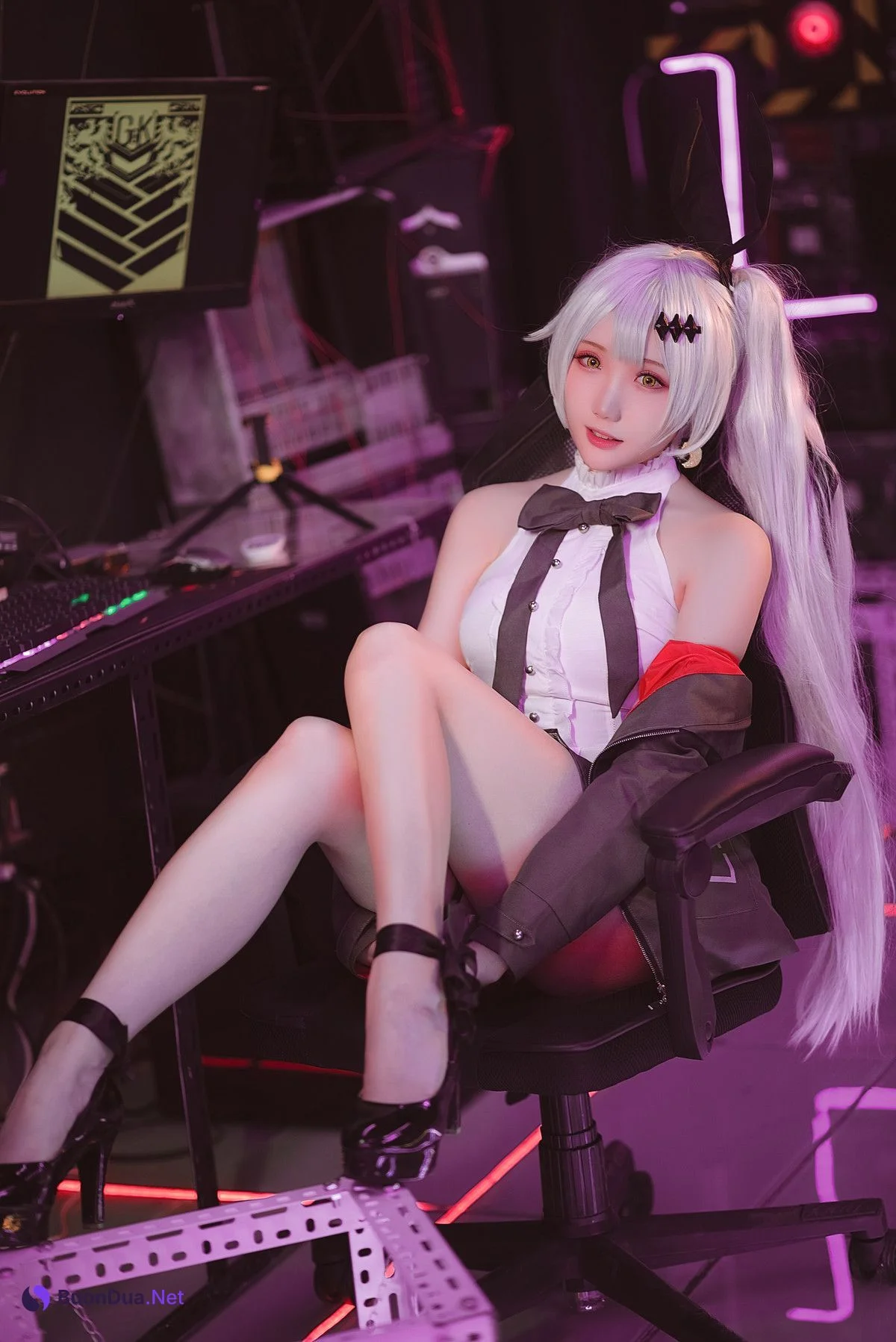 Cosplay 瓜希酱 少女前线 FN-57 Five-seveN - Photo 7