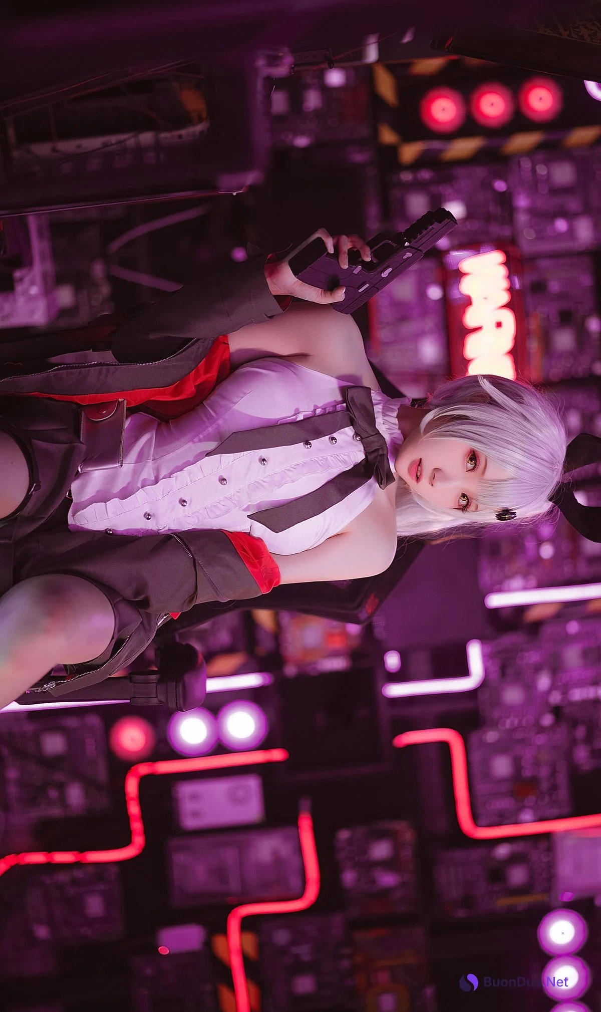 Cosplay 瓜希酱 少女前线 FN-57 Five-seveN - Photo 8