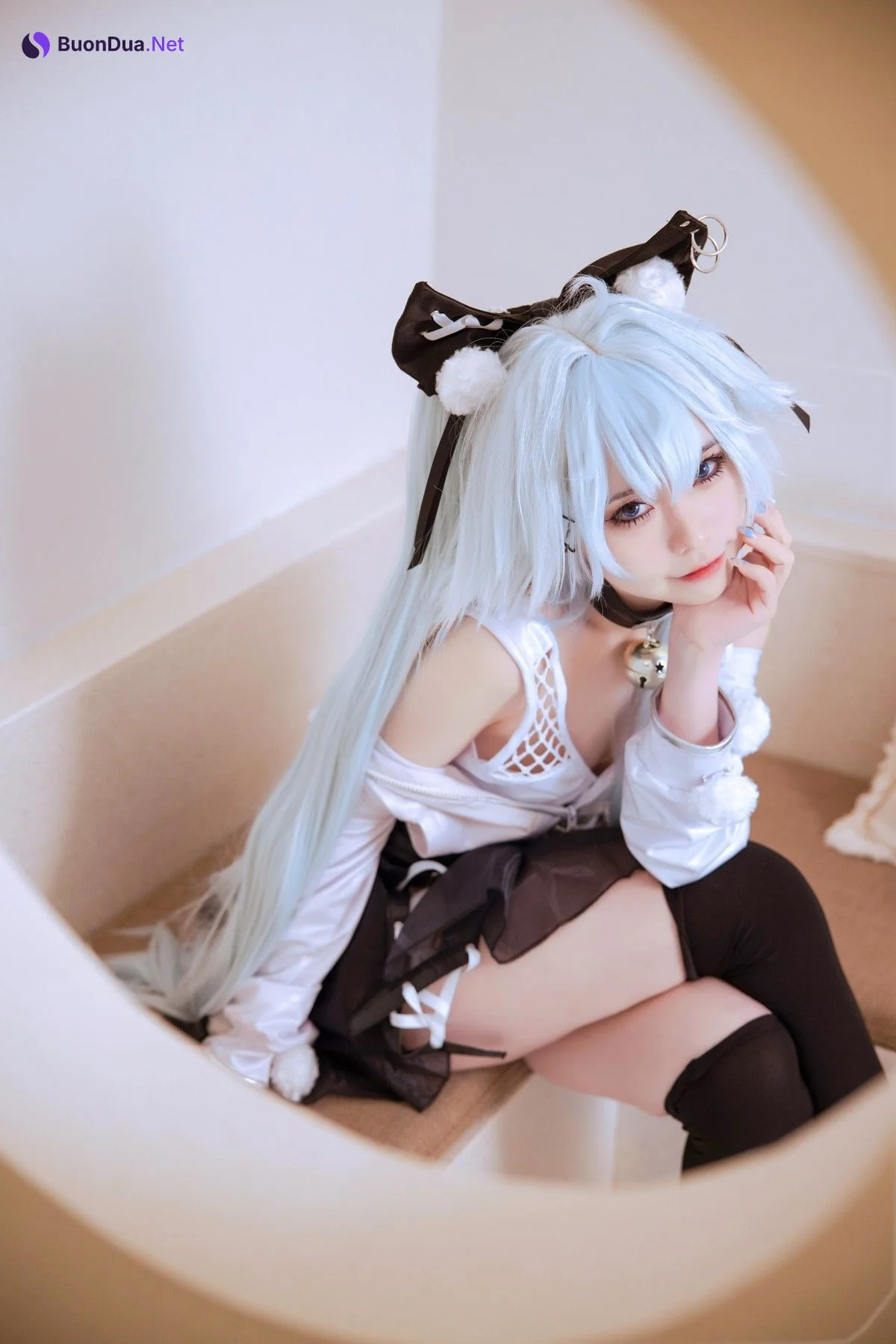 Cosplay G44不会受伤 芙洛伦白情 - Photo 20