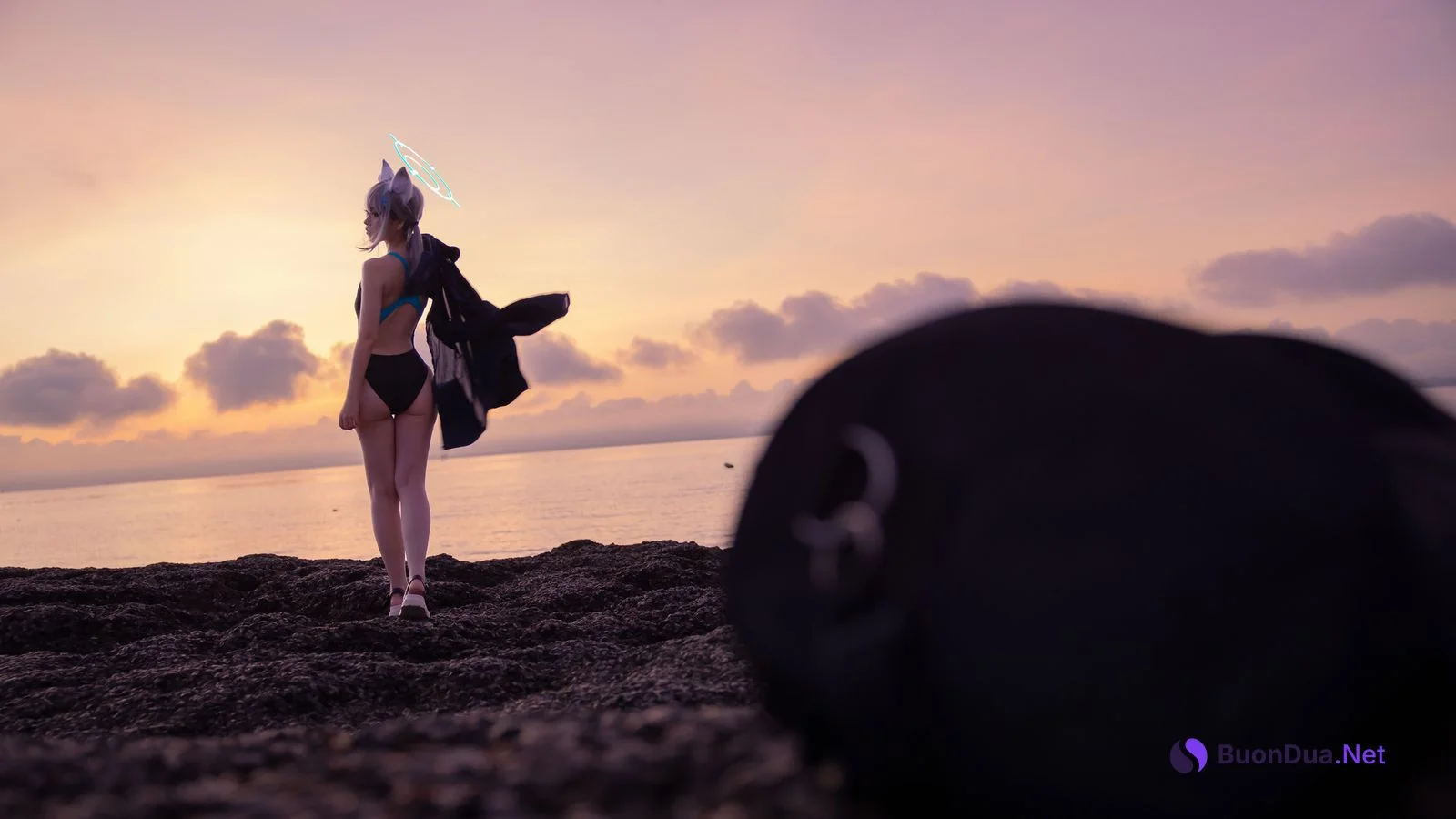 Cosplay G44不会受伤 碧蓝档案 砂狼白子泳装 - Photo 11