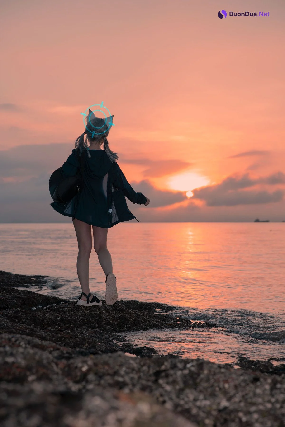 Cosplay G44不会受伤 碧蓝档案 砂狼白子泳装 - Photo 17
