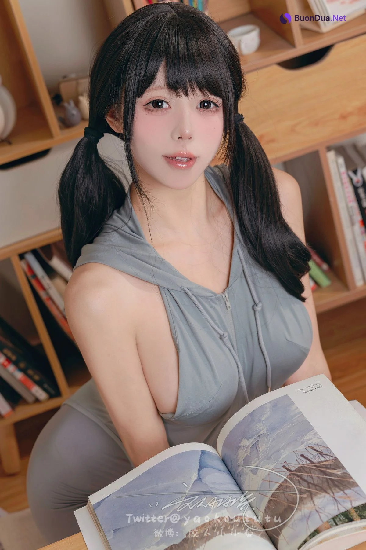 Cosplay 黏黏团子兔 小灰兔 Gray Rabbit - Photo 16