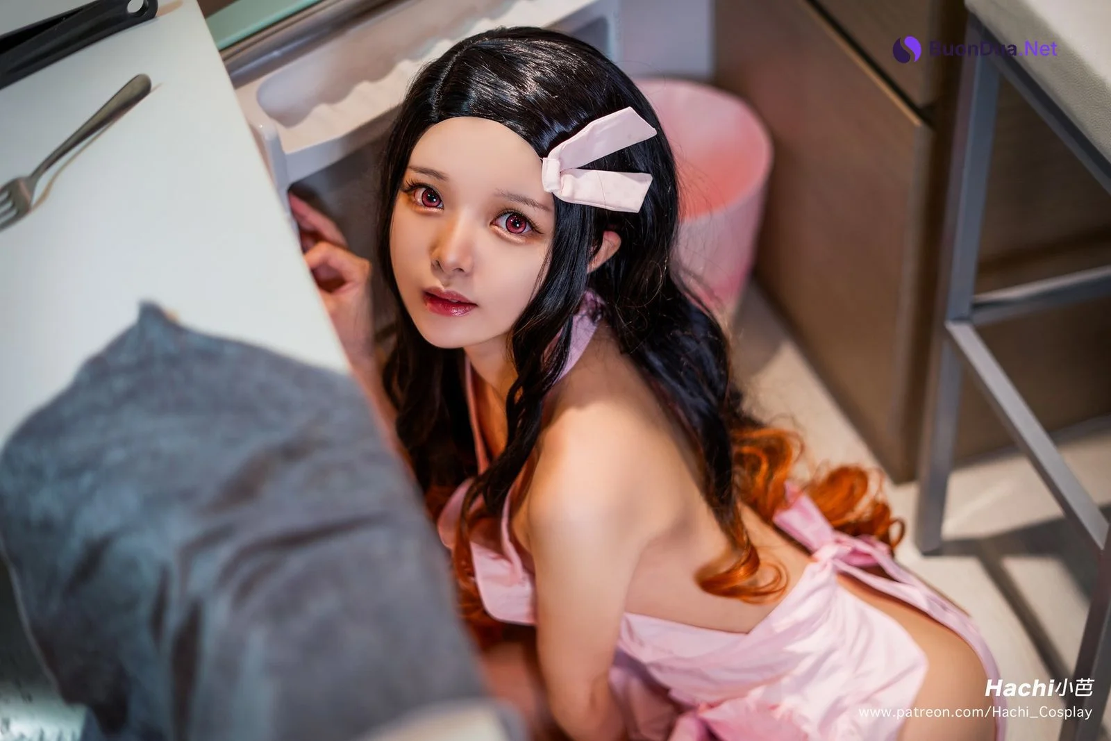 Cosplay Hachi小芭 灶门祢豆子 Nezuko Apron - Photo 15