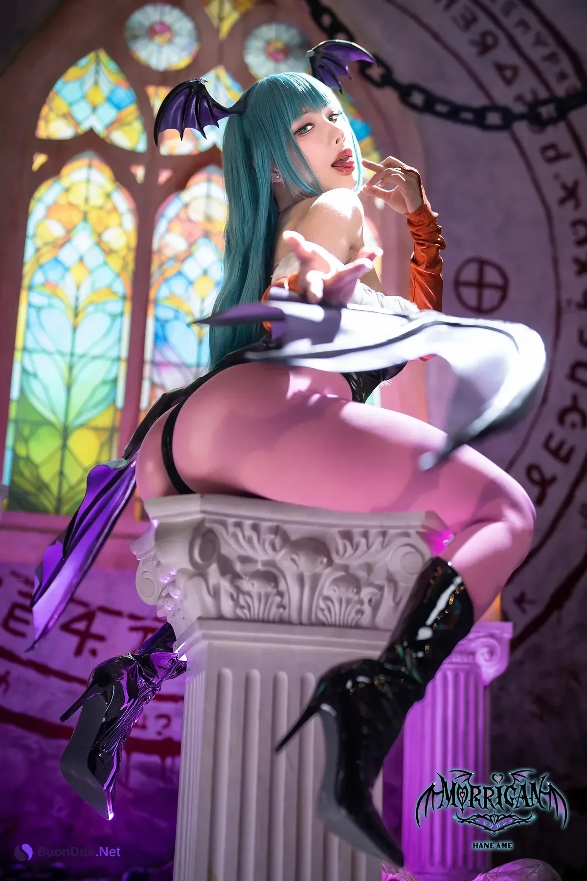 Cosplay HaneAme 雨波 – 恶魔战士 莫莉卡 - Photo 14