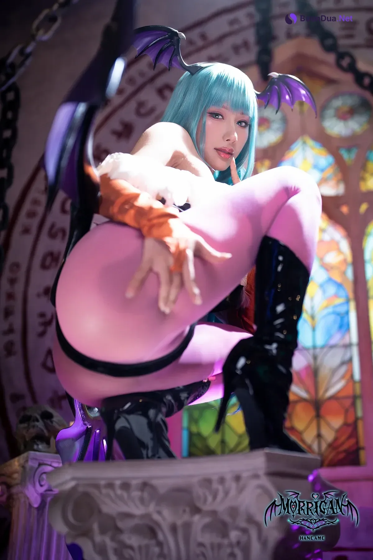 Cosplay HaneAme 雨波 – 恶魔战士 莫莉卡 - Photo 17