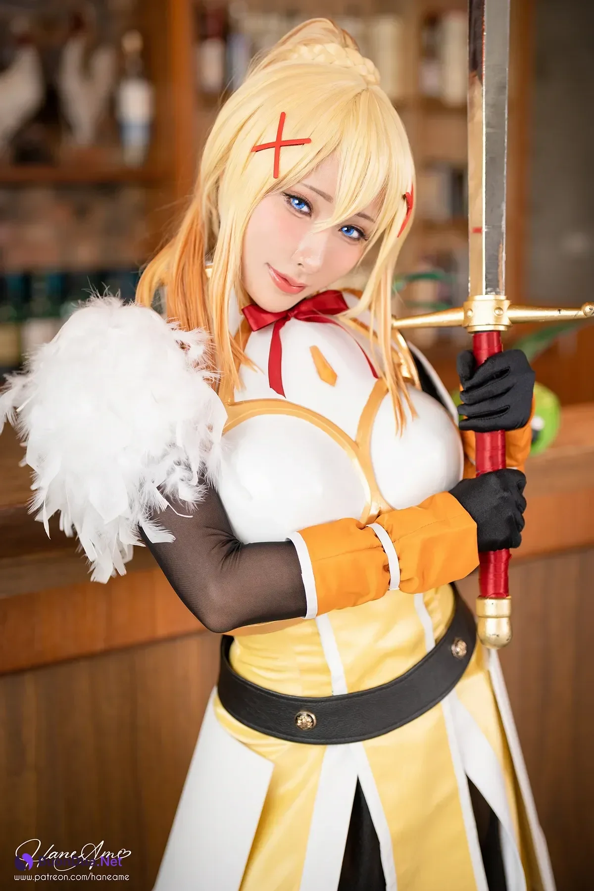 Cosplay HaneAme 雨波 – Konosuba Darkness - Photo 19