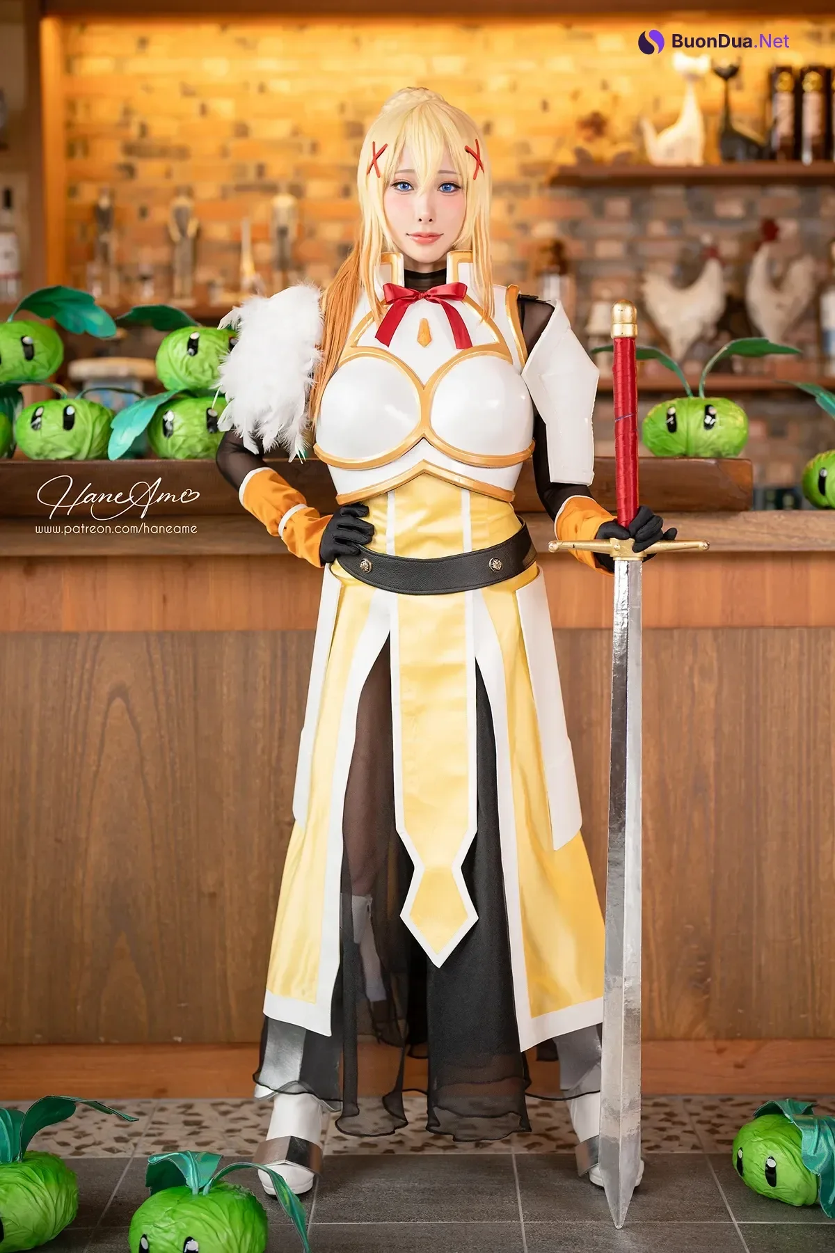 Cosplay HaneAme 雨波 – Konosuba Darkness - Photo 20