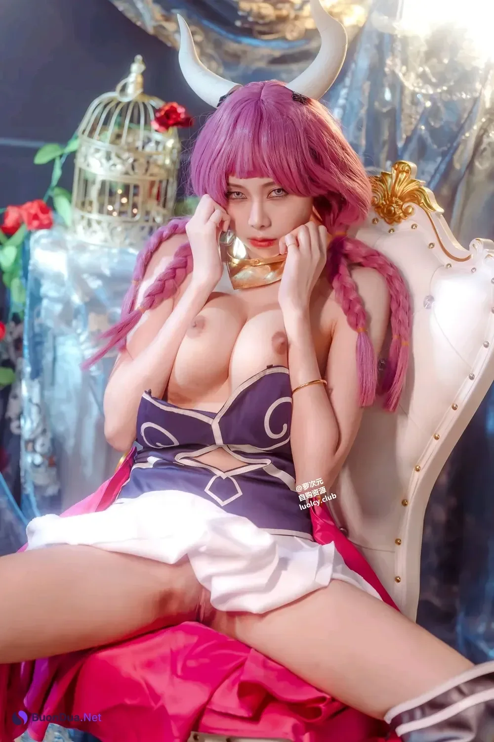 Cosplay Haruka_ハルカ – 阿烏拉給我脫掉!｜雙女神的秘密快樂時光 - 写真 14